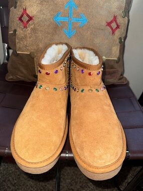 Steve Madden Comfy Women’s Suede Low Boots - Size 10